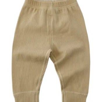 מכנסי כותנה בז' לתינוק