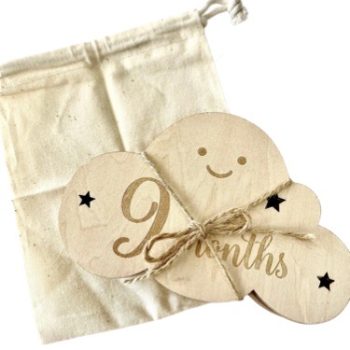 סט עננים מעץ לצילום התינוק