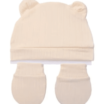 סט כובע וכפפות לתינוק