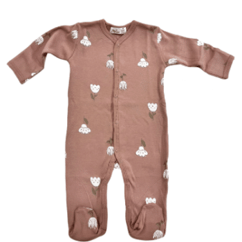 אוברול לורנס - פרחים אפרסק